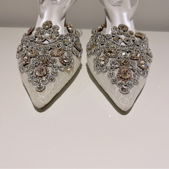 René Caovilla Veneziana embellished slingback pumps - Picture 4 of 12